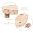thumbnail image 4 of QIDITONG Wooden Plant Stand Indoor Flower Pot Holder for Succulents Bathroom Tray Flower Pot Stands Plants Shelf Wooden Stool Display Stand, 4 of 5