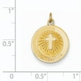 thumbnail image 3 of 14k Yellow Gold Confirmation Medal Charm Pendant, 3 of 4