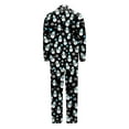 thumbnail image 4 of WOYY Christmas Family Matching Pajamas Long Sleeve Silk Nightwear Holiday Sleepwear 2Pcs Set(Dad's), 4 of 4