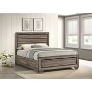 Kauffman Wood Queen Storage Panel Bed Washed Taupe