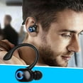 thumbnail image 2 of openpig Wireless Earbuds with Earhooks Single Bluetooth Earpiece Sports Headphones Over the Ear Running Workout Wrap Around Earbuds 20H Long Battery Life Waterproof Noise Cancelling Headset, 2 of 9