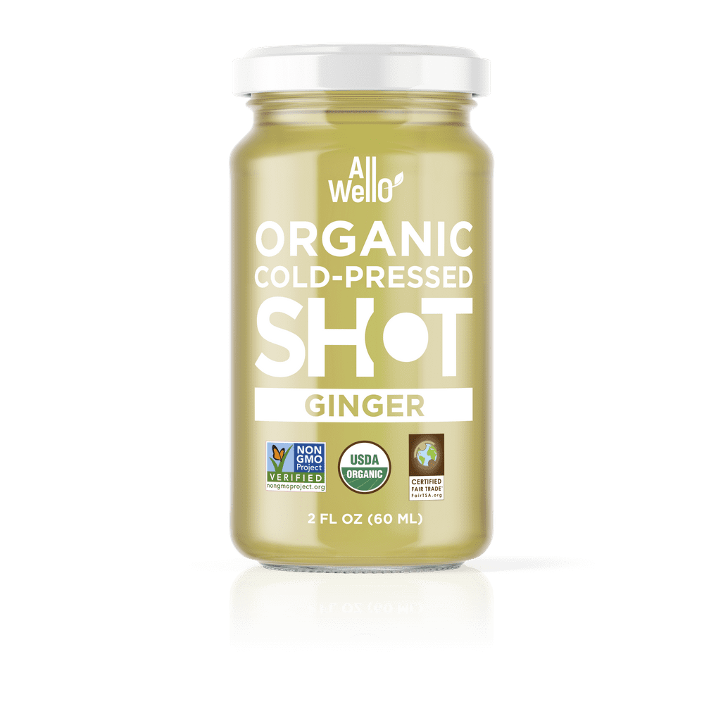 AllWellO ColdPressed Ginger Shot, 60 mL, USDA Organic Immune Booster