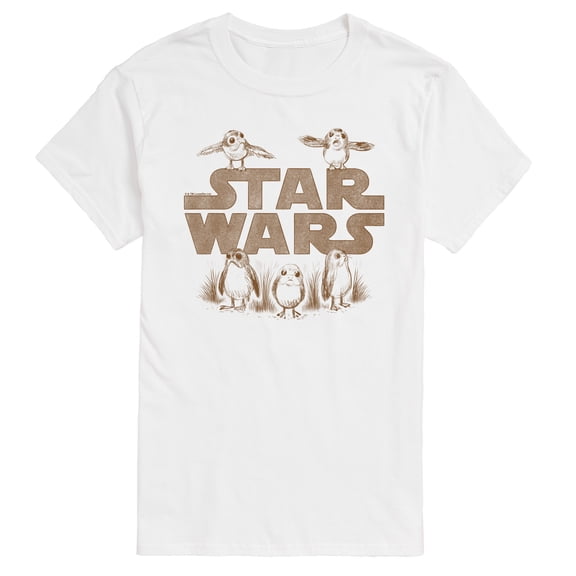Star Wars - Porg Logo - Men's Short Sleeve Graphic T-Shirt