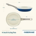 thumbnail image 3 of Farberware Vibrance 8 Inch Ceramic Nonstick Frying Pan, Dishwasher Safe and Oven Safe to 500°F, Blue, 3 of 12