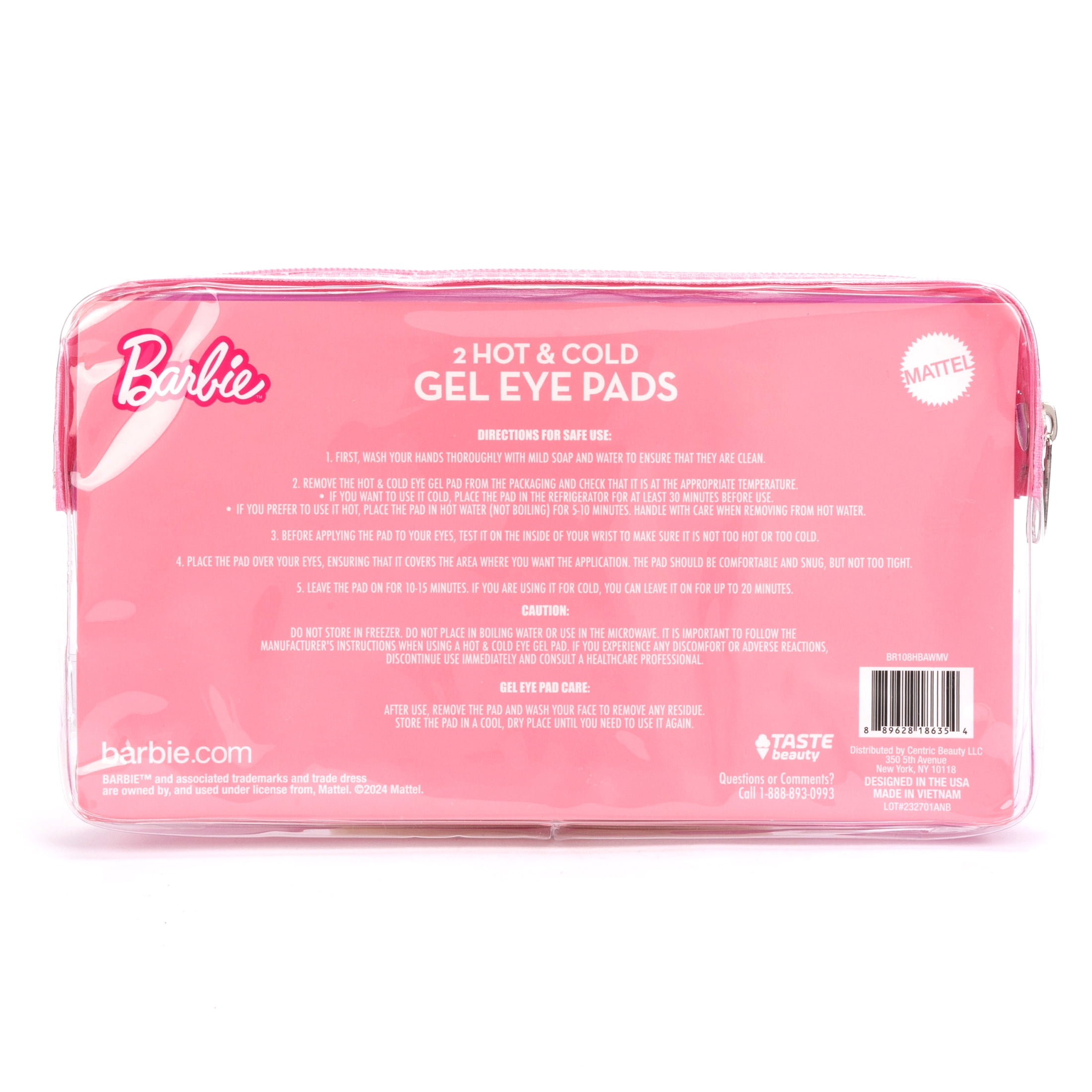 Gel Eye Pads - Barbie - Gold Logo