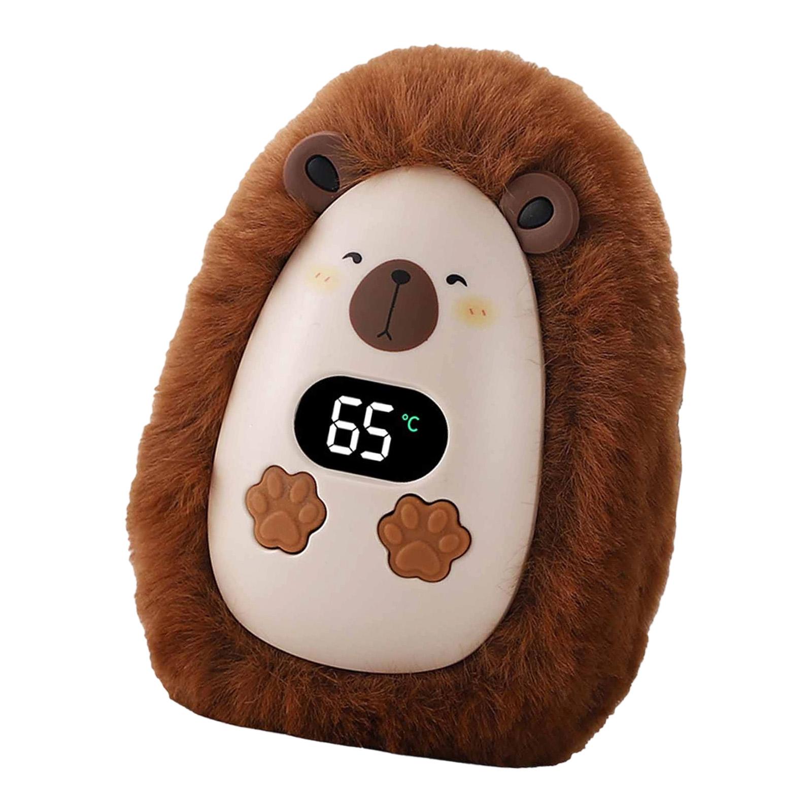 harayaa Electric Hand Warmer Hand Warming Handwarmer USB Rechargeable for Camping Winter Dark Brown