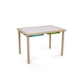 thumbnail image 4 of Humble Crew Interactive Toddler Sensory Play Table with 3 Multicolor Storage Bins and Cover, Solid Wood Construction, for Slime, Sand, Kinetic Sand, 4 of 7