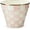 Rosy Check, variant on Enamel Garden Pot, Decorative Pot for Plants, Outdoor Flowerpot Decor, Small, Green-and-White Emerald Check