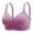 Purple, variant on Running Sports Bras for Women No Underwire Bra Feature V-Neck No Underwire Bra Style W-872 Hook and Eye Closure Cotton Bralettes Beige S