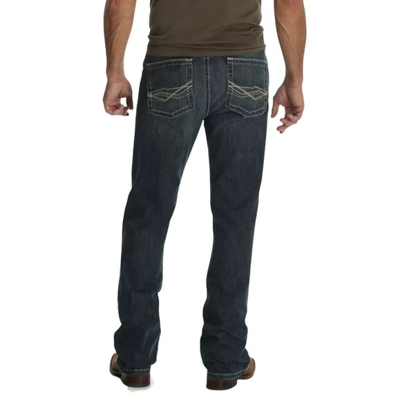 Wrangler Men's 20X No. 42 Glasgow Vintage Stretch Slim Bootcut Jeans Blue 34W x 30L  US