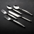 thumbnail image 4 of Hammered Twisted Urban Nascent Steel 5 Pcs. Flatware Set, 4 of 5