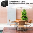 thumbnail image 2 of Outdoor Chair Cover, Outdoor Patio Furniture Covers for Stacked Chairs, Heavy Duty Wicker Garden Sofa Chair Cover, 25L x 25W x 47H inches, 2 of 5