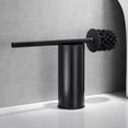 thumbnail image 6 of Freestanding Toilet Brush Holder for bathrooms 304 Stainless Steel Toilet Brush Stand Round Storage and Organization Rust Resistant 18-inch high Matte Black Finished, 6 of 15