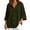 Army Green, variant on Women's Hooded Sweater Coat Lightweight Soft Button Down 3/4 Dolman Sleeve Cardigan Jacket Loose Casual Solid Color Fall Winter Outerwear XXL