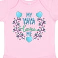 thumbnail image 4 of Inktastic My Yaya Loves Me with Hearts and Flowers Boys or Girls Baby Bodysuit, 4 of 5