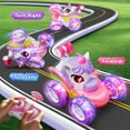 thumbnail image 5 of UQN Unicorn Toys for Girls Age 3-6, Remote Control Stunt Cars Toys for Girls, RC Cars for Kids with LED Light, Birthday Gift Toys for Girls Toddlers 3 4 5 6, 5 of 9