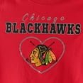 thumbnail image 4 of Girls Youth Red Chicago Blackhawks Heart T-Shirt, 4 of 4