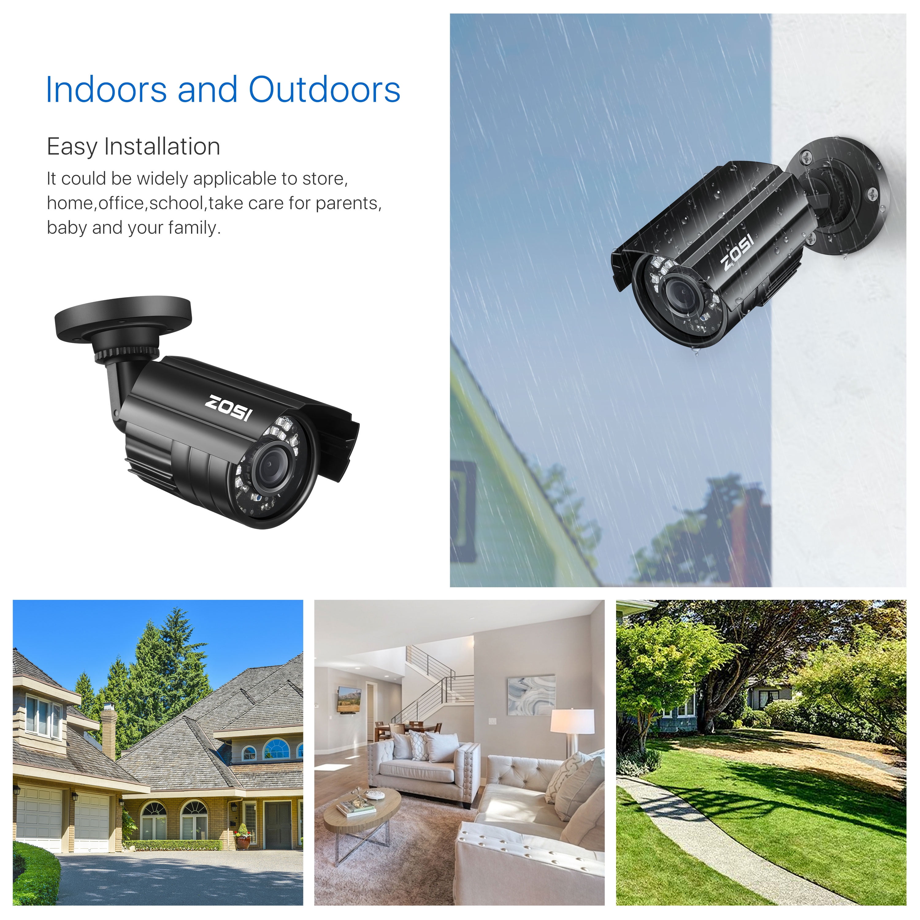 Buy ZOSI 1080P Security Camera System H.265+ 8CH Full 1080P HD Video