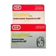 Acephen Acetaminophen Suppositories, 325 mg, 50 Count