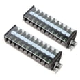 thumbnail image 1 of Din Rail Terminal Strip,2pcs Screw Terminal Strip Terminal Block Strip Terminal Wire Barrier Block World-Class Design, 1 of 14