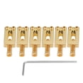thumbnail image 1 of Sillines de Metal BRI para guitarra eléctrica 6 piezas dorado con Llave, 1 of 10