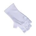thumbnail image 4 of Guantes de manicura de Gel, guantes profesionales eficientes para prevenir la radiación del bronceado, guantes con luz UV para manicura, cortos blancos, 1 par, 4 of 8