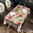 thumbnail image 2 of Rectangle Boho Style Waterproof Tablecloth 60×102 Inch, Bohemian Colorful Floral Reusable Indoor/Outdoor Durable Table Cover for Party Kitchen Dinner Room Decor, 2 of 6