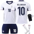 thumbnail image 2 of European Cup Final 2024 England Jersey Set with Jude Bellingham No. 10 L, 2 of 3