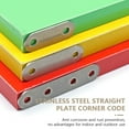 thumbnail image 3 of Transemion 10 Pieces Corner Brackets Straight Plate Connector Cabinet Accessories 36X16mm, 3 of 6