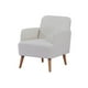 thumbnail image 1 of Sillón Terni L133 Mundo In MUEBLES blanco elegante con Asiento y Respaldo Acolchados, 1 of 7