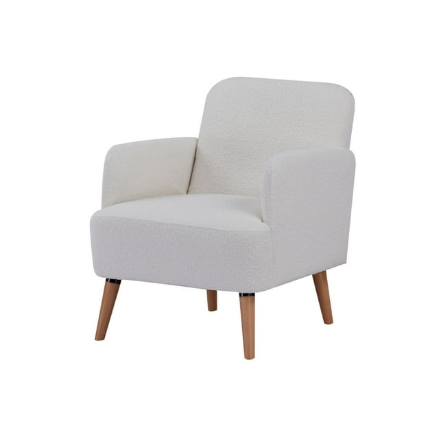 Sillón Terni L133 Mundo In MUEBLES blanco elegante con Asiento y Respaldo Acolchados