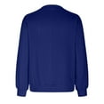 thumbnail image 4 of Ichuanyi Fall Tops for Women Women's Casual Long Sleeve Shirts Zip Fashion Tunic V-Neck Rollable Blouse Tops, 4 of 5