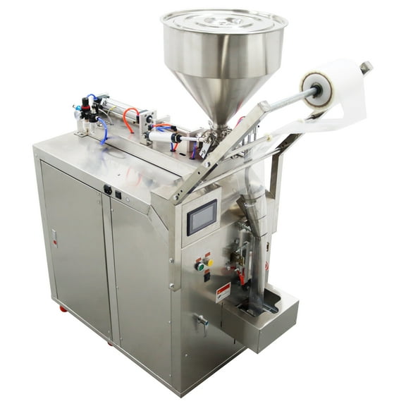 Automatic Paste Liquid Filling Machine 10-100ml Quantitative Paste Filler 6.3” Film Width