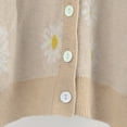 thumbnail image 7 of Odeerbi Cardigan for Women Open-Front Cardigan Sweaters Fashion Top Outwear Coat Sleeve Long Sleeve Daisy Coat Beige, 7 of 7