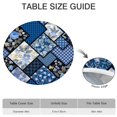 thumbnail image 6 of Pioneer Flower Floral Print Pattern Round Fitted Tablecloth with Elastic Edge,Dining Table Cover Waterproof,Outdoor Round Tablecloth for Camping,Dining,Indoor and Outdoor, 6 of 7