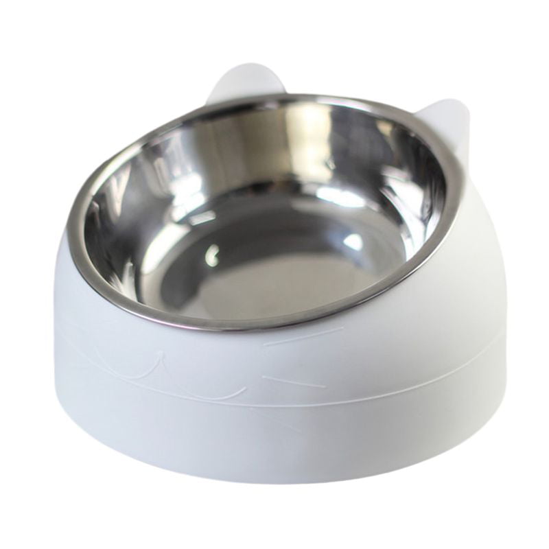 Yaoping 1 Pcs Pet Food Bowl for Cat Puppies Stainless Steel Cat Bowl Stainless Steel Elevated Cat Bowls