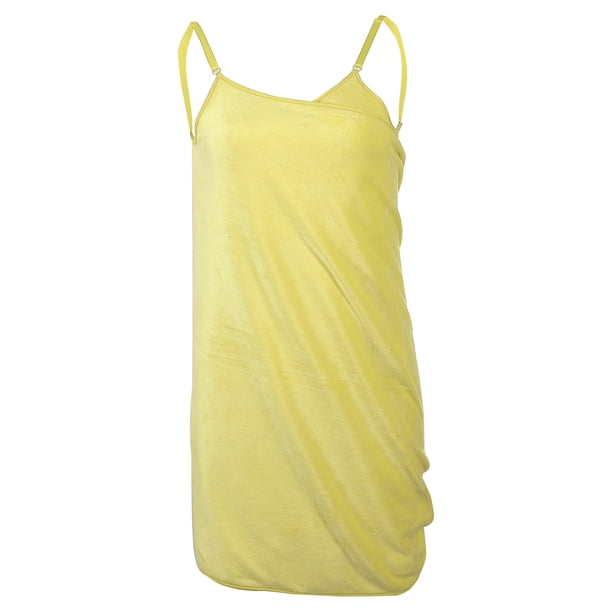 Toalla de Baño para Mujer Unique Bargains Amarillo Correa Ajustable