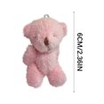 thumbnail image 3 of KQJQS Mini Multi-color Plush Toy Joint Bear Doll Long Hair Hat Necklace Accessories, 3 of 5