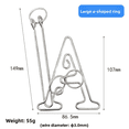 thumbnail image 2 of Anillo Brain Teaser Toy de metal de nueve eslabones de alta dificultad Puz, 2 of 2