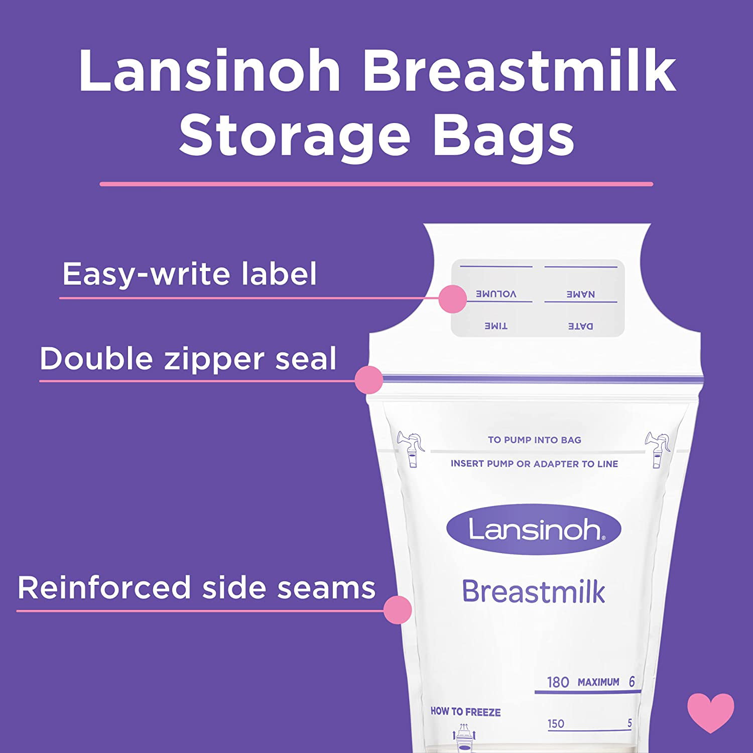 Lulia Breastmilk Storage Bags (20 counts)