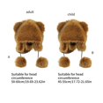 thumbnail image 5 of Aellinatey Ladies Mongolian Hat Russian Style Plush Hat with Raccoon Tail Keep Warm Hat, 5 of 18