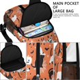 thumbnail image 4 of Sling Backpack,Halloween Cat Pattern Crossbody Bag with Water Bottle Holder,Waterproof Sling Bag for Men/Women with Chest Phone Holder for Hiking,Travel, 4 of 6