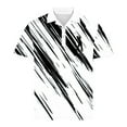 thumbnail image 2 of Golf Shirts for Men Polo-Collared Tops Short Sleeve Geometric Print Business Casual Blouse Fathers Day Gifts (M, White 02), 2 of 6