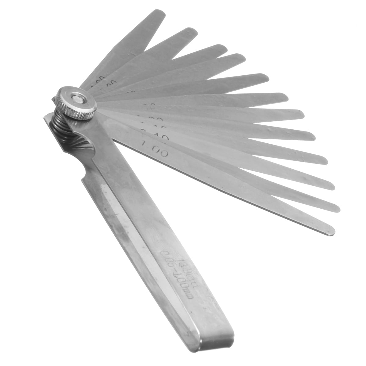 Metric Steel 13 Blade Feeler Gauge Spark Plug Measure Gap Tool Set 0.05 to Walmart Canada
