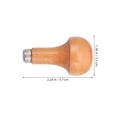 thumbnail image 2 of WRITWAA 5Pcs Solid Wood Graver Handles with Comfortable Grip for Woodworking and Sculpting Tools, 2 of 6