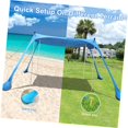 thumbnail image 5 of Highcool Beach Tent Sun Shade with , Beach Tent Sun with Sandbags, Poles and Ground Pegs and Anti-Wind Ropes for Outdoors, Camping,, 5 of 7
