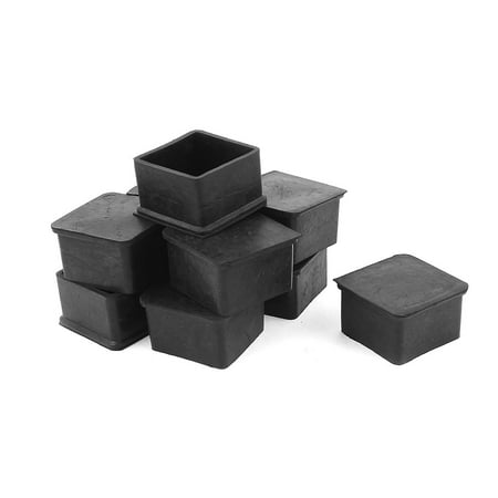 unique bargains 10 pcs antislip rubber square 50mm x 50mm chair foot