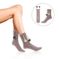 thumbnail image 2 of 1 Pair of Household Winter Fall Socks Thickened Warm Coral Fleece Sleeping Socks, 2 of 5