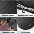 thumbnail image 2 of KingCamp Double Sleeping Bag for Adults, Queen Size 2 Person XL Flannel Sleeping Bag with 2 Pillows & Compression Sack for Camping, 17.6°F-53.6°F, Black, 2 of 8