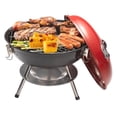 thumbnail image 1 of Asador de Carbón Portátil de 36 cm con Tapa y Parrilla de Acero Inoxidable para Exteriores, Camping, Picnic y Patio – Orzel, 1 of 6